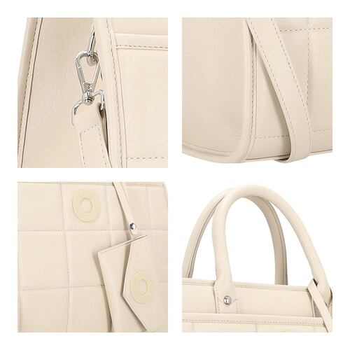 Bolso Satchel Westies Beige para Mujer