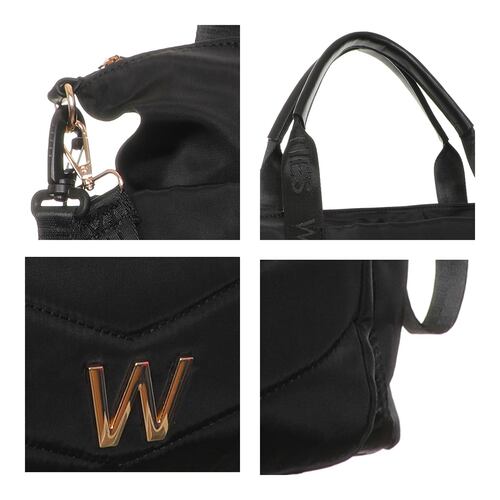 Pañalera Tote Westies Negra para Mujer
