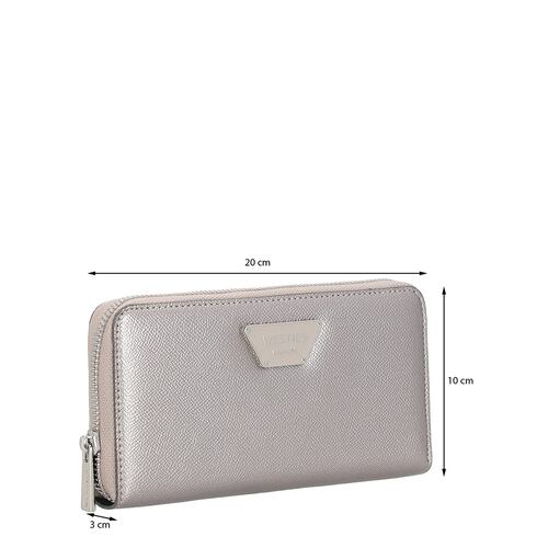 Cartera Wallet Westies Plateada para Mujer