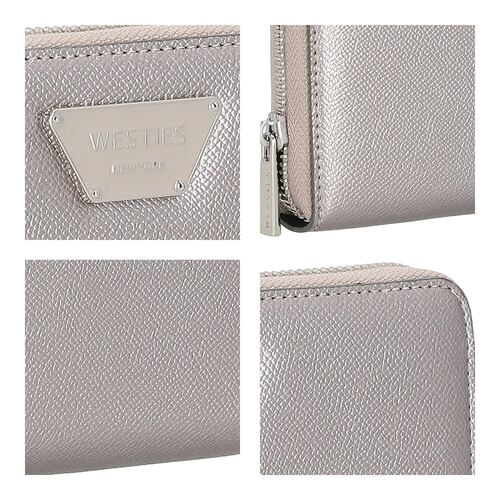 Cartera Wallet Westies Plateada para Mujer