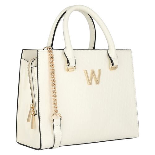 Bolso Satchel Westies Beige para Mujer