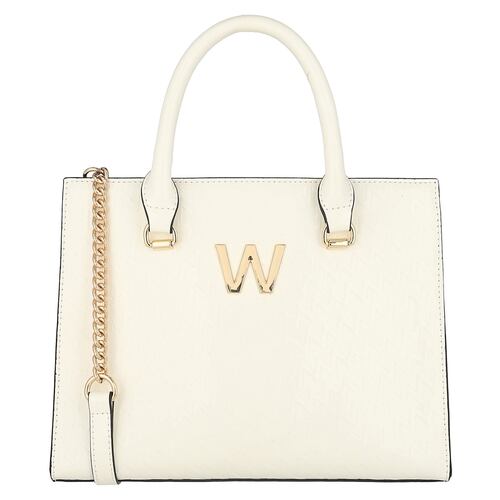 Bolso Satchel Westies Beige para Mujer