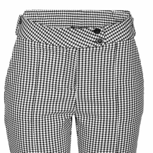 Pantalón Recto Con Doble Botón Para Mujer Philosophy