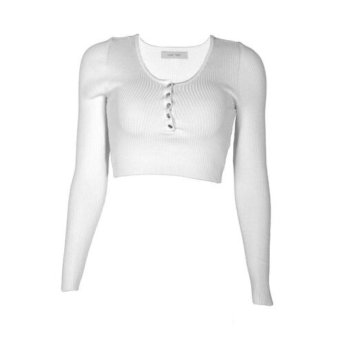 Blusa corta acanalada para mujer Philosophy Talla Grande