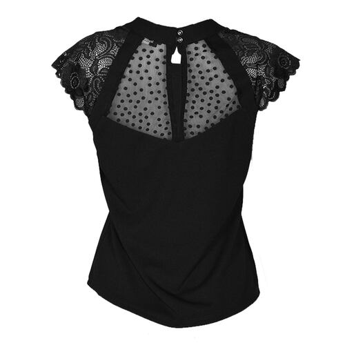 Blusa con encaje y transparencia para mujer Philosophy