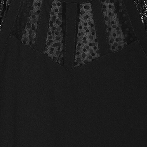 Blusa con encaje y transparencia para mujer Philosophy