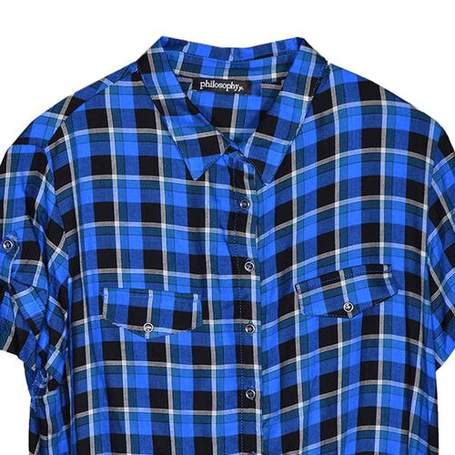 Blusa con cinta de amarre en cintura para mujer Philosophy Talla Mediana