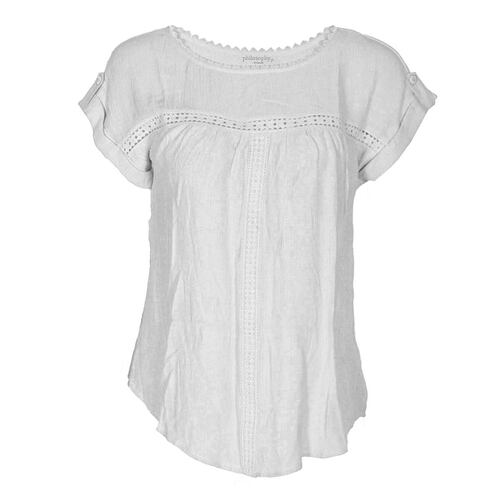 Blusa con detalle de encaje para mujer Philosophy