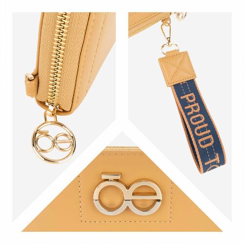 Billetera Agianda Cloe Beige para Mujer