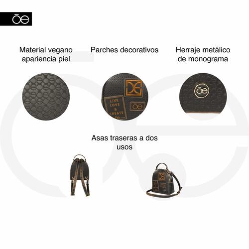Bolso Backpack Rosa para Mujer Cloe