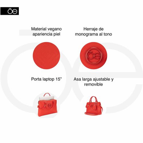 Bolso Porta Laptop Cloe Negro para Mujer