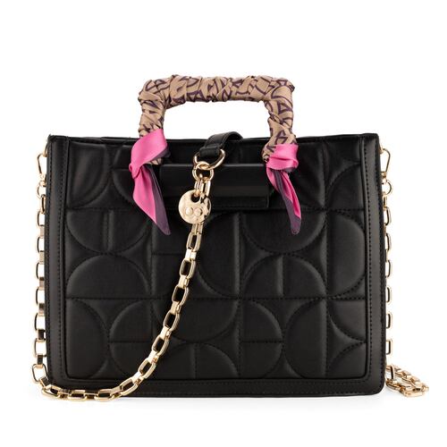Bolso Satchel Cloe Negro para Mujer