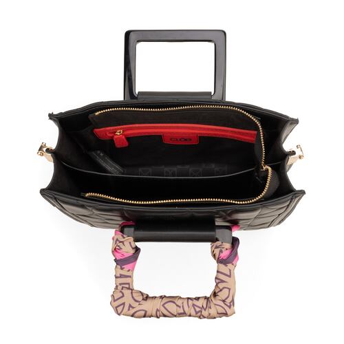 Bolso Satchel Cloe Negro para Mujer