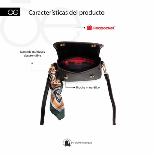 Bolso Crossbody Cloe Negro para Mujer