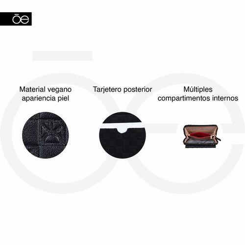 Billetera Híbrida Cloe Café para Mujer