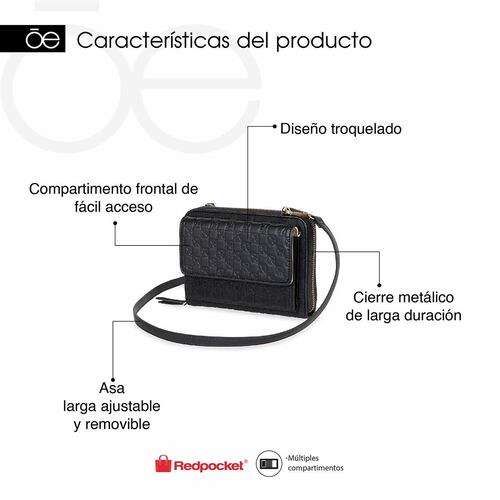 Billetera Híbrida Cloe Café para Mujer