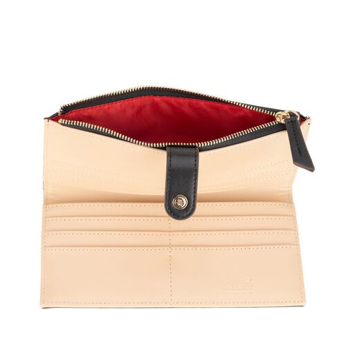 Billetera Flap Cloe Negra para Mujer