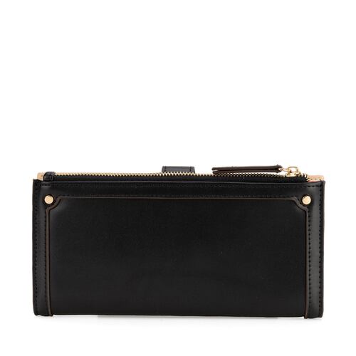 Billetera Flap Cloe Negra para Mujer