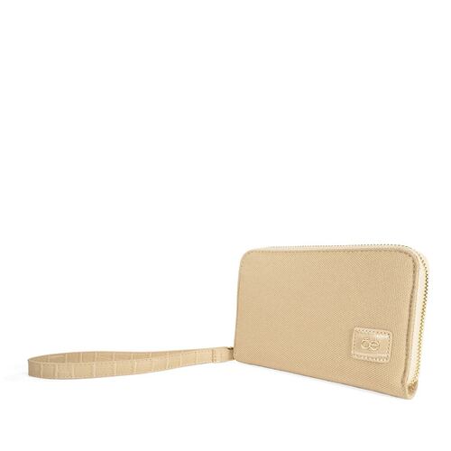 Billetera Cierre Sencillo Cloe Beige para Mujer