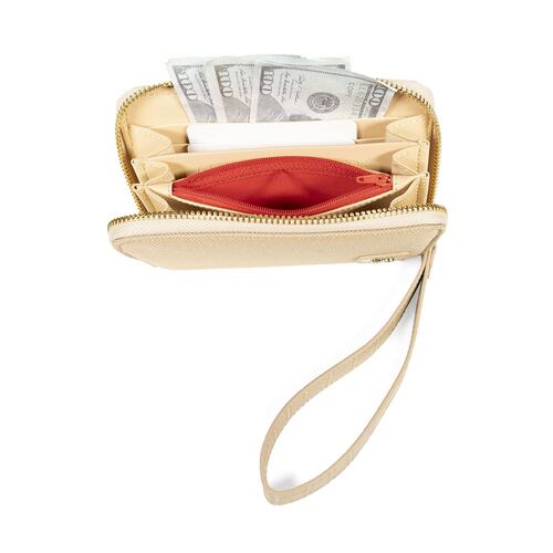 Billetera Cierre Sencillo Cloe Beige para Mujer