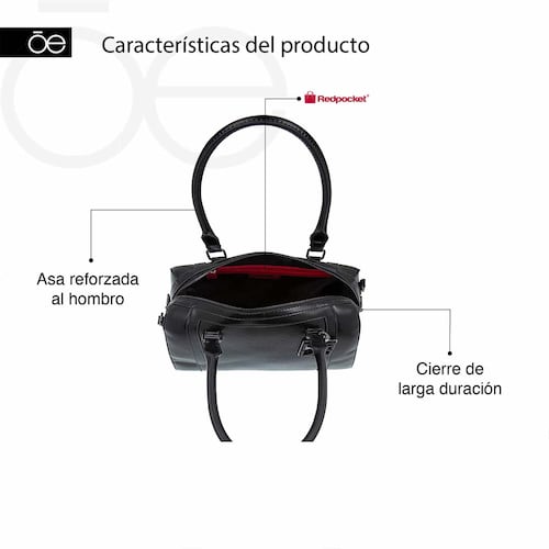 Bolso Bowling Cloe Negro para Mujer