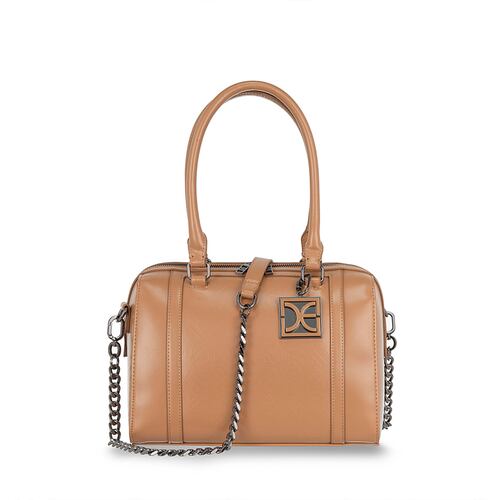 Bolso Bowling Cloe Camel para Mujer