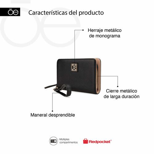 Billetera Cloe Negro Para Mujer