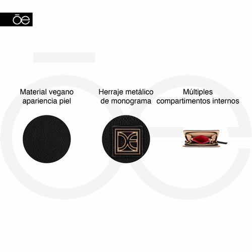 Billetera Cloe Negro Para Mujer