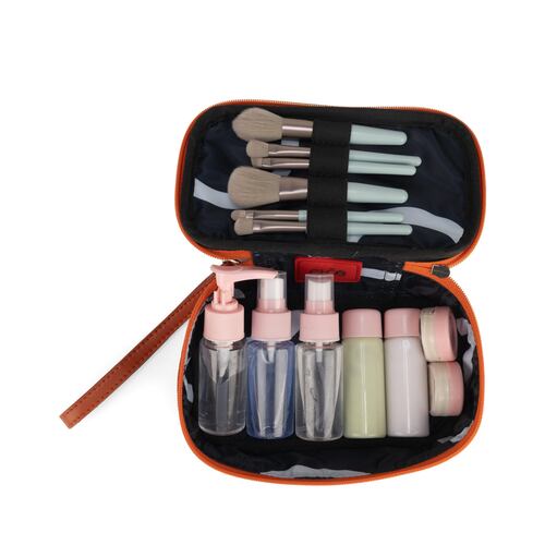Cosmetiquera Neceser Cloe Naranja Para Mujer