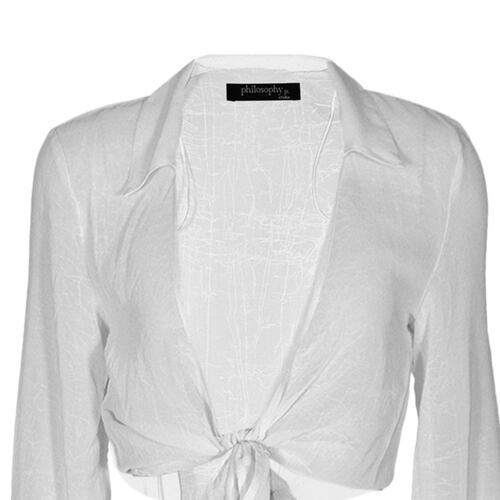 Blusa con amarre en ruedo para mujer Philosophy   Talla Chica