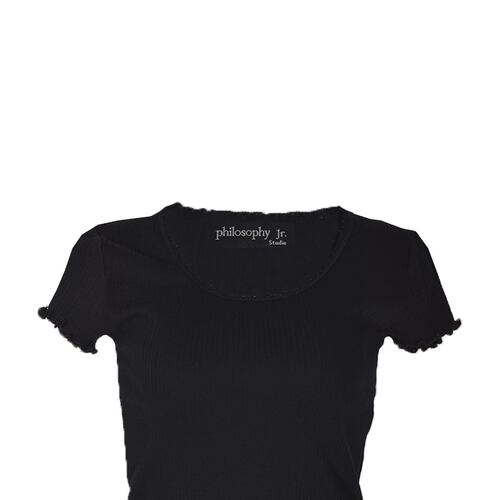 Blusa acanalada para mujer Philosophy (Talla Mediana)
