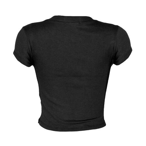 Blusa acanalada de licra para mujer Philosophy Jr Talla  Mediana