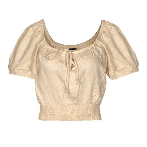 Blusa lisa con elástico en cintura y jareta para mujer Philosophy Talla Mediana