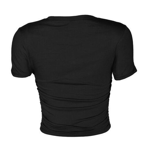 Playera lisa, con elástico al frente para mujer philosophy, talla chica