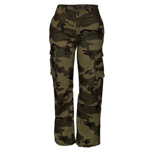 Pantalón cargo tipo militar con bolsillos y elástico para mujer Philosophy talla 9