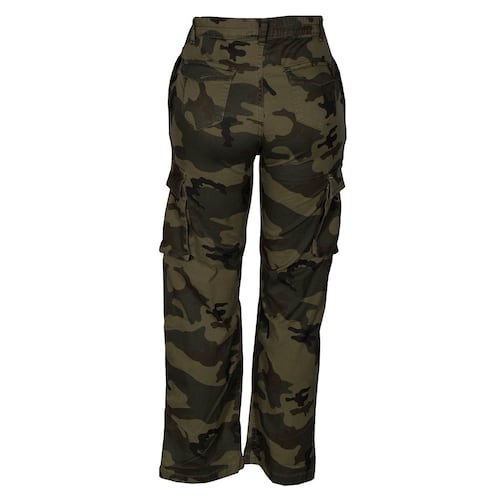 Pantalón cargo tipo militar con bolsillos y elástico para mujer Philosophy talla 9