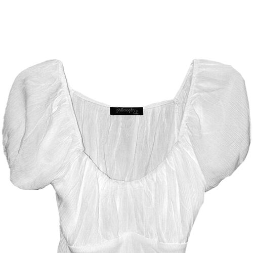 Blusa con cinta de amarre en espalda para mujer Philosophy talla chica