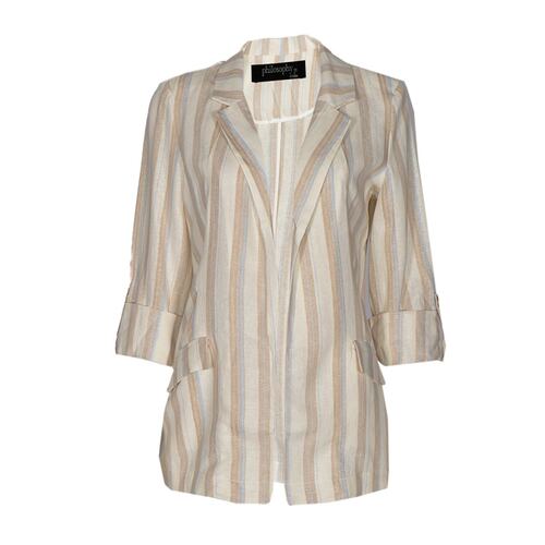 Saco estampado con solapa para mujer Philosophy   Talla Grande