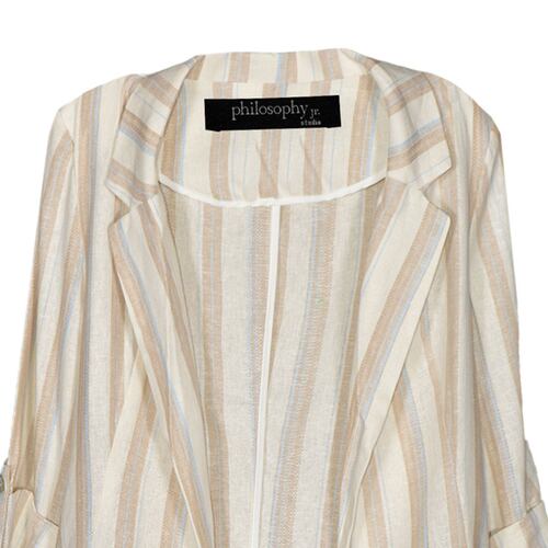 Saco estampado con solapa para mujer Philosophy   Talla Grande