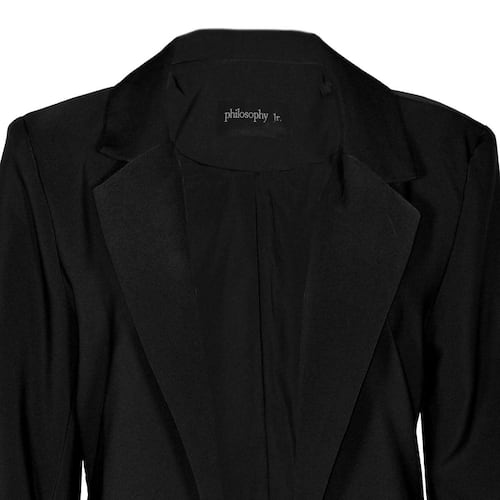 Saco liso con solapa para mujer Philosophy   Talla Mediana