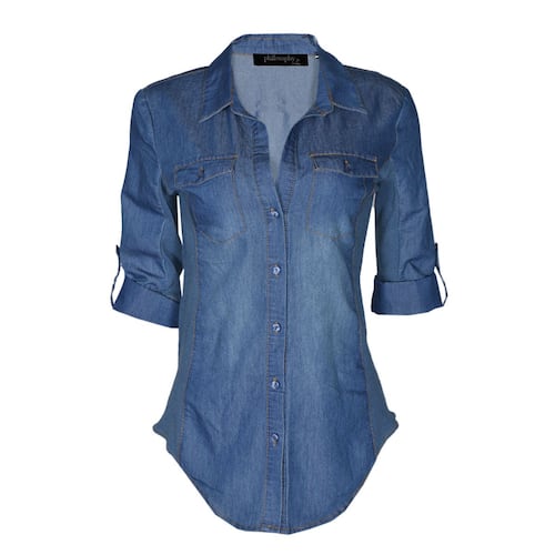 Blusa lisa con elevación en manga para mujer Philosophy   Talla Extra grande