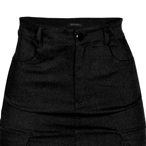 Falda larga tipo cargo con bolsillos para mujer Philosophy (Talla Mediana)