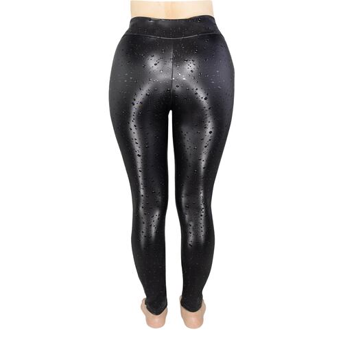 Legging afelpado Oscar Hackman diseño gotas para mujer