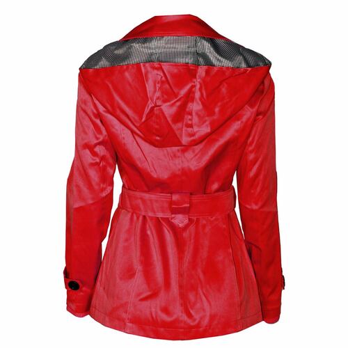 Gabardina Philosophy con cinturón para mujer talla extra grande