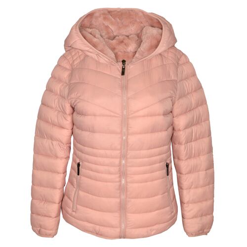 Chamarra reversible Philosophy para mujer talla mediana color rosa