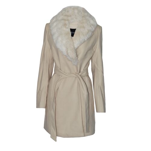 Abrigo largo con bolsillos Philosophy talla extra grande color beige