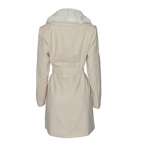 Abrigo largo con bolsillos Philosophy talla extra grande color beige