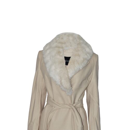 Abrigo largo con bolsillos Philosophy talla extra grande color beige