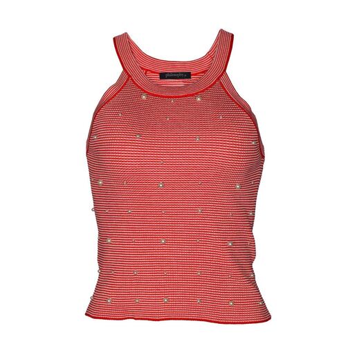 Top tipo halter con aplicaciones para mujer Philosophy (Talla Grande)