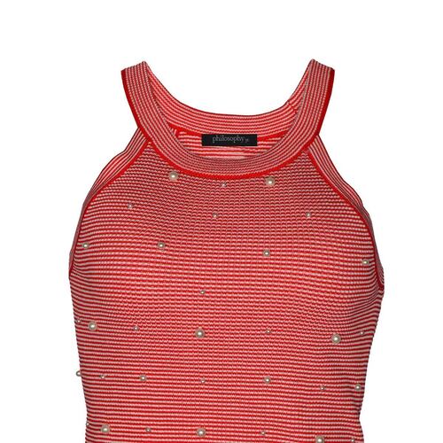 Top tipo halter con aplicaciones para mujer Philosophy (Talla Grande)